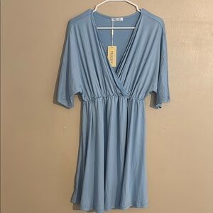 Baby blue maternity/nursing nightgown. NWT.
